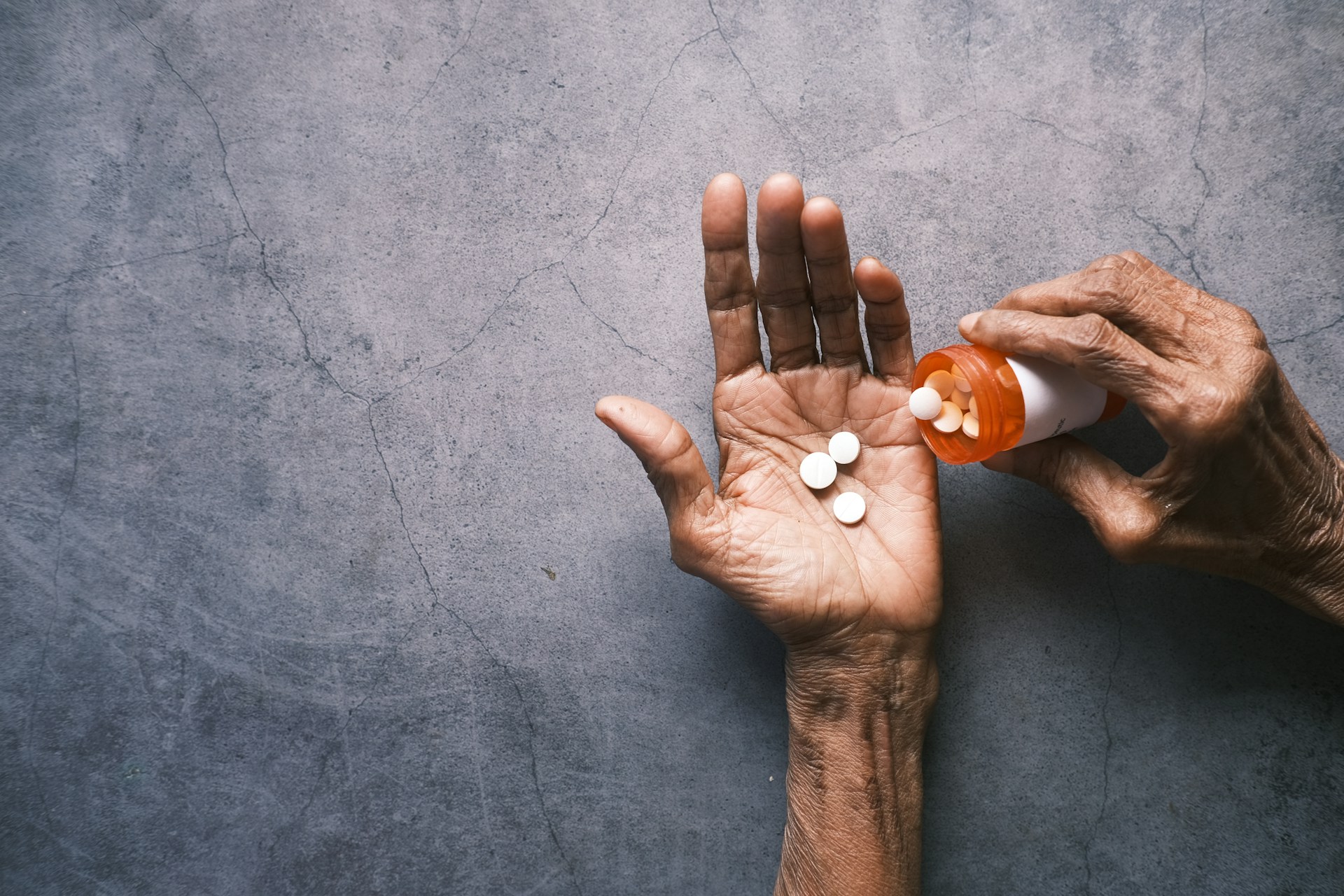 Hand with pills