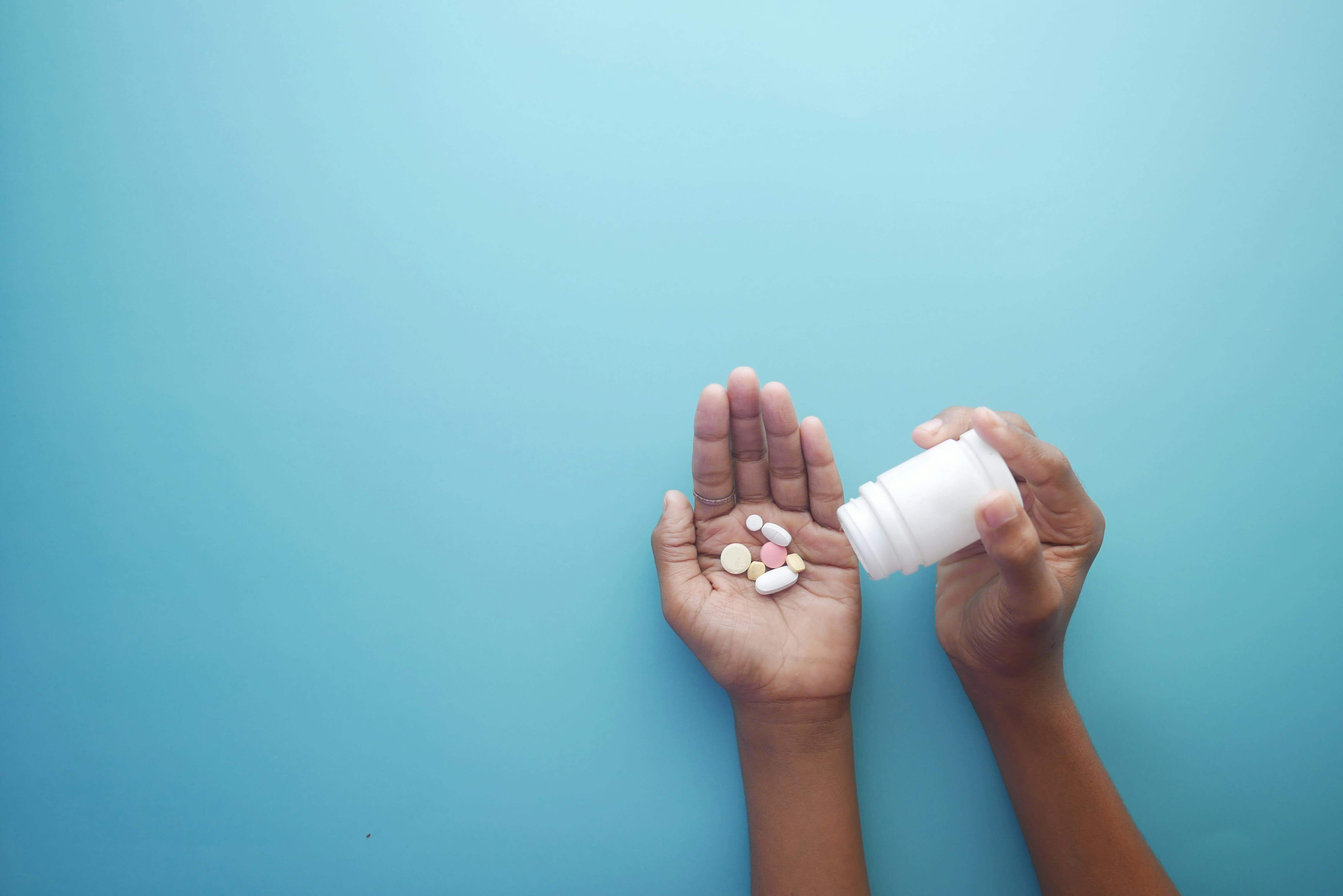 Hand with pills